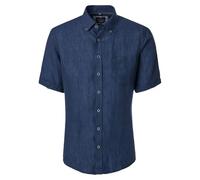 CASAMODA - Leinenhemd Kurzarm (126130671), Größe:XXL, Farbe:Blau (104)