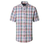 Casa Moda Herren Kurzarm-Leinenhemd kariert – Comfort Fit Grün 55% Leinen/45% Baumwolle Gr. 5XL