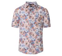 CASAMODA - Leinenhemd Kurzarm orange - Gr. - XXL