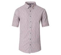 Casamoda - Leinenhemd Kurzarm rot - Gr. - XL