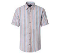 CASAMODA - Leinenhemd Kurzarm türkis - Gr. - 3XL