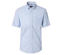 CASAMODA - Leinenhemd mit Kurzarm blau - Gr. - XL