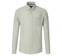 Leinenhemd CASAMODA "CASAMODA Leinenhemd uni", Herren, Gr. 3XL, Normalgrößen, 306 grün, 100% Leinen, unifarben, lässig geschnitten, Hemden (21405759-XXXL) 306 grün