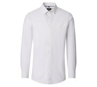 Leinenhemd CASAMODA "CASAMODA Leinenhemd uni", Herren, Gr. 3XL, Normalgrößen, weiß, 70% Baumwolle, 30% Leinen, unifarben, comfort fit, Hemden (31356411-XXXL) weiß