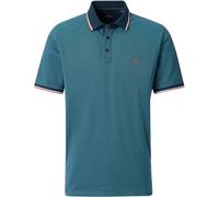 CASAMODA Polo Piqué Contrast Petrol - Größe 5XL Türkis 5XL