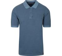CASAMODA Polo Piqué Garment Dye Blau - Größe M Blau M