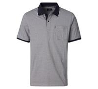 CASAMODA Polo-Shirt gestreift graues Mittelblau 3XL