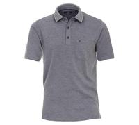 Casa Moda Polo-Shirt unifarben Brusttasche graues Dunkelblau XL