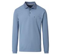 CASAMODA - Polo-Shirt Langarm blau - Gr. - 5XL
