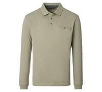 Casa Moda Langarm-Poloshirt Regular Fit gestreift türkis