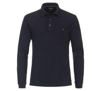 CASAMODA - Polo-Shirt Langarm gestreift blau - Gr. - 3XL