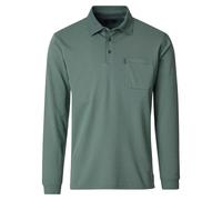 Casa Moda Longsleeve-Poloshirt Regular Fit – Langarm, 60% Baumwolle/40% Polyester – Grün 3XL
