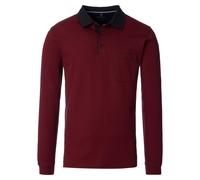 Polo-Shirt Langarm Rot M