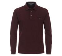CASAMODA Polo-Shirt Langarm Brusttasche geknöpft rot X5L