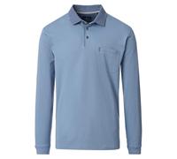CASAMODA Polo-Shirt Langarm Uni Hellblau 3XL
