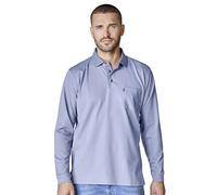 Casa Moda Regular Fit Longsleeve Poloshirt blau, Einfarbig