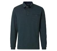 Langarm-Poloshirt CASAMODA "CASAMODA Polo-Shirt Langarm uni", Herren, Gr. 5XL, grün (olive), 62% Baumwolle, 38% Polyester, Shirts (17308124-5XL) olive