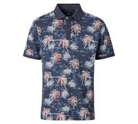 CASAMODA Polo-Shirt Print Dunkelblau XL