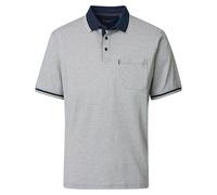 Casa Moda Poloshirt Regular Fit Kurzarm Print 100% Baumwolle Hellgrün 3XL