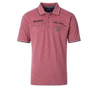 Poloshirt CASAMODA "CASAMODA Polo-Shirt Print", Herren, Gr. M, rot, 100% Baumwolle, Shirts (68374151-M) rot
