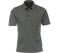 Poloshirt CASAMODA "CASAMODA Polo-Shirt uni", Herren, Gr. S, grün (olive), 55% Baumwolle, 45% Polyester, Shirts (76187464-S) olive