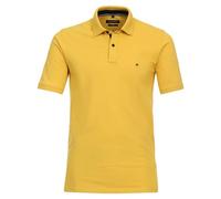 Poloshirt CASAMODA "CASAMODA Polo-Shirt uni", Damen, Gr. 4XL, gelb, 95% Baumwolle, 5% Elasthan, Shirts (51331251-4XL) gelb