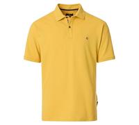 Poloshirt CASAMODA "CASAMODA Polo-Shirt uni", Damen, Gr. XL, gelb, 95% Baumwolle, 5% Elasthan, Shirts (51331251-XL) gelb