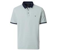 Poloshirt CASAMODA "CASAMODA Polo-Shirt uni", Herren, Gr. M, helltürkis, 95% Baumwolle, 5% Elasthan, Shirts (96874519-M) helltürkis