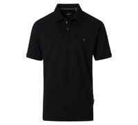 Poloshirt CASAMODA "CASAMODA Polo-Shirt uni", Herren, Gr. L, schwarz, 95% Baumwolle, 5% Elasthan, Shirts (44053449-L) schwarz