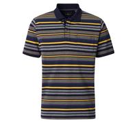 Poloshirt CASAMODA "CASAMODA Polo-Shirt gestreift", Herren, Gr. XXL, blau (beige), 95% Baumwolle, 5% Polyester, Shirts (54185905-XXL) beige