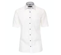 CASAMODA - Popeline Hemd Halbarm uni weiss - Gr. - 42