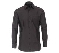 CASAMODA - Popeline Hemd uni 006050 anthrazit - Gr. - 48