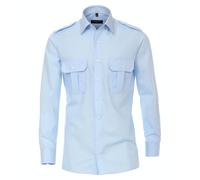CASAMODA - Popeline Hemd uni 006920 blau - Gr. - 36