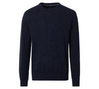 Strickpullover CASAMODA "CASAMODA Pullover uni", Herren, Gr. XL, blau (dunkelblau), 80% Wolle (Lammwolle), 20% NY, Pullover (32261247-XL) dunkelblau