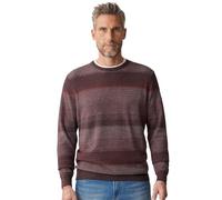 Strickpullover CASAMODA "CASAMODA Pullover gestreift" Gr. 3XL, rot (dunkelrot) Herren Pullover (14839613-XXXL) dunkelrot