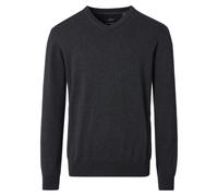 Strickpullover CASAMODA "CASAMODA Pullover uni", Herren, Gr. 5XL, anthrazit, 100% Baumwolle, Pullover Strickpullover (55703350-5XL) anthrazit