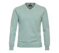 CASAMODA - Pullover mit V-Ausschnitt uni 004430 grün - Gr. - 3XL