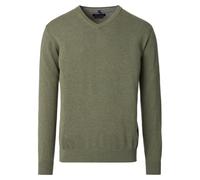 CASAMODA - Pullover mit V-Ausschnitt uni 004430 grün - Gr. - L