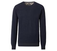 Strickpullover CASAMODA "CASAMODA Pullover uni", Herren, Gr. XXL, blau (dunkelblau), 100% Baumwolle, Pullover (47182620-XXL) dunkelblau