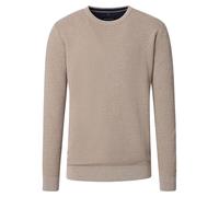 Strickpullover CASAMODA "CASAMODA Pullover uni", Herren, Gr. M, beige, 100% Baumwolle, Pullover (98755423-M) beige