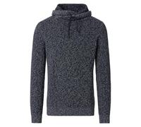 Strickpullover CASAMODA "CASAMODA Pullover uni", Herren, Gr. L, blau (dunkelblau), 97% Baumwolle, 3% Polyamid, Pullover Strickpullover (49371103-L) dunkelblau