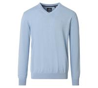 Strickpullover CASAMODA "CASAMODA Pullover uni", Herren, Gr. XXL, blau (helles himmelblau), 100% Baumwolle, Pullover Strickpullover (83972553-XXL) helles himmelblau