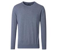 Strickpullover CASAMODA "CASAMODA Pullover uni", Herren, Gr. XL, blau (hellblau), 72% Baumwolle, 28% Leinen, Pullover Strickpullover (89118207-XL) hellblau