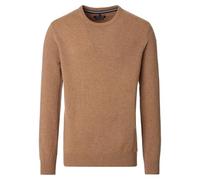 Strickpullover CASAMODA "CASAMODA Pullover uni", Herren, Gr. M, beige (braun), 80% Wolle, 20% Nylon, Pullover Strickpullover (98307520-M) braun