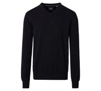 Casa Moda Sportpullover V-Ausschnitt Langarm 100% Baumwolle Schwarz XL