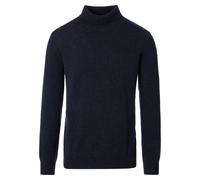 Rollkragenpullover CASAMODA "CASAMODA Rollkragenpullover uni", Herren, Gr. L, blau (dunkelblau), 80% Wolle, 20% Nylon, Pullover Rollkragenpullover (76551055-L) dunkelblau