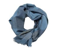 Schal CASAMODA "CASAMODA Schal kariert", Herren, blau, 100% Baumwolle, Modetücher (21352517-0) blau