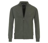 Strickjacke CASAMODA "CASAMODA Strickjacke uni", Herren, Gr. XXL, grün (olive), 100% Baumwolle, Strickjacken (89076700-XXL) olive
