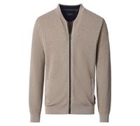Strickjacke CASAMODA "CASAMODA Strickjacke uni", Herren, Gr. L, beige, 100% Baumwolle, Strickjacken (52968963-L) beige