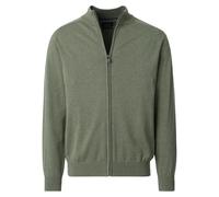 CASAMODA - Strickjacke mit Reißverschluss grün - Gr. - M